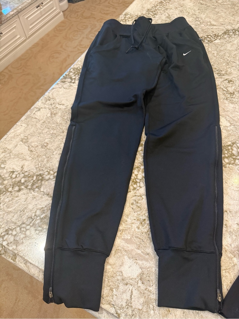 Nike Black Women’s Zip-Cuff Athletic Joggers
